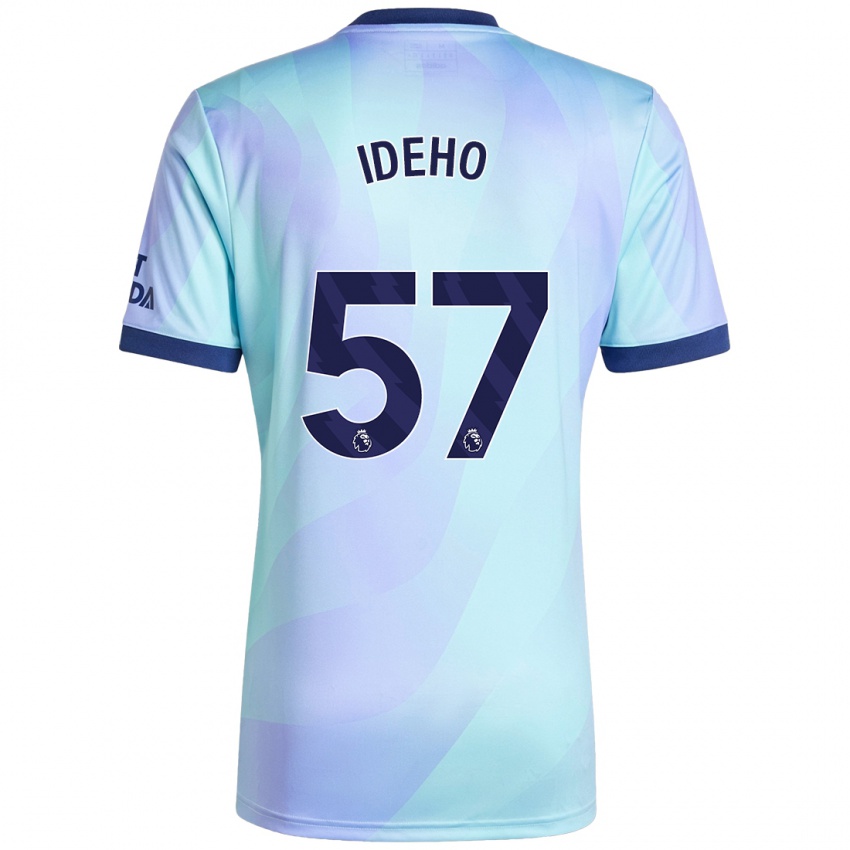 Gyermek Joel Ideho #57 Aqua Harmadik Számú Jersey 2024/25 Mez Póló Ing