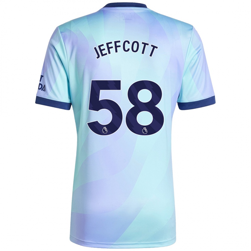 Gyermek Henry Jeffcott #58 Aqua Harmadik Számú Jersey 2024/25 Mez Póló Ing