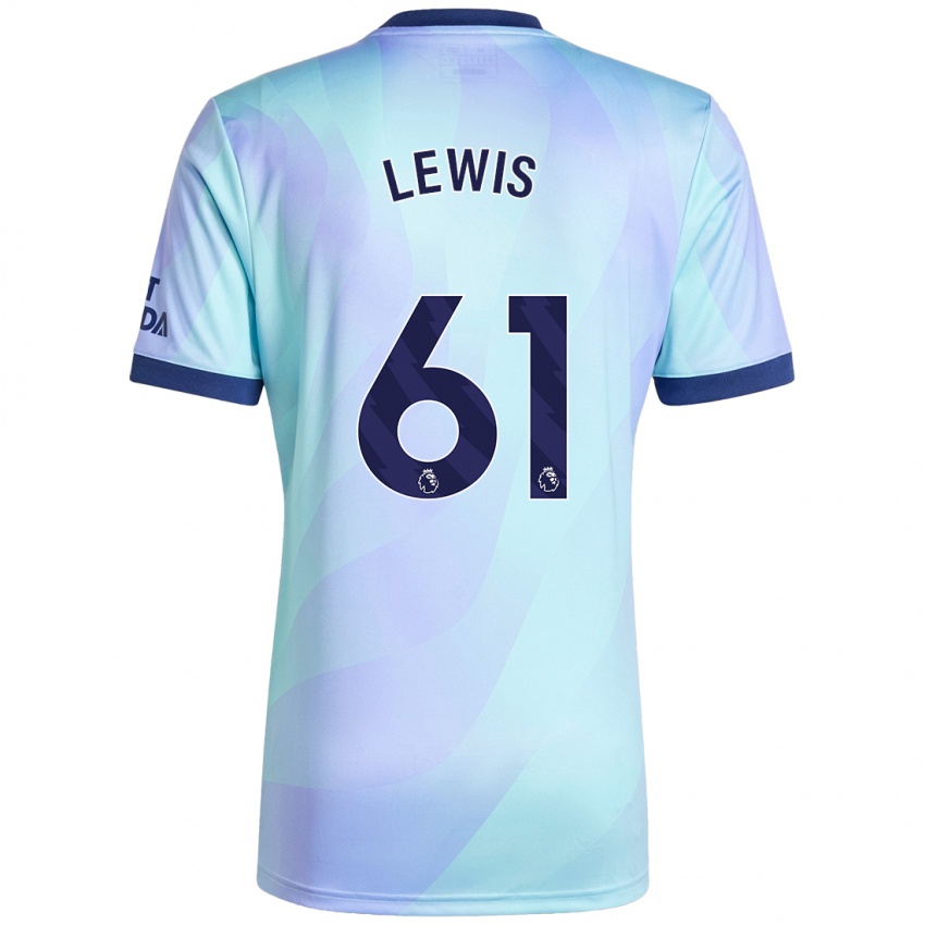 Gyermek George Lewis #61 Aqua Harmadik Számú Jersey 2024/25 Mez Póló Ing