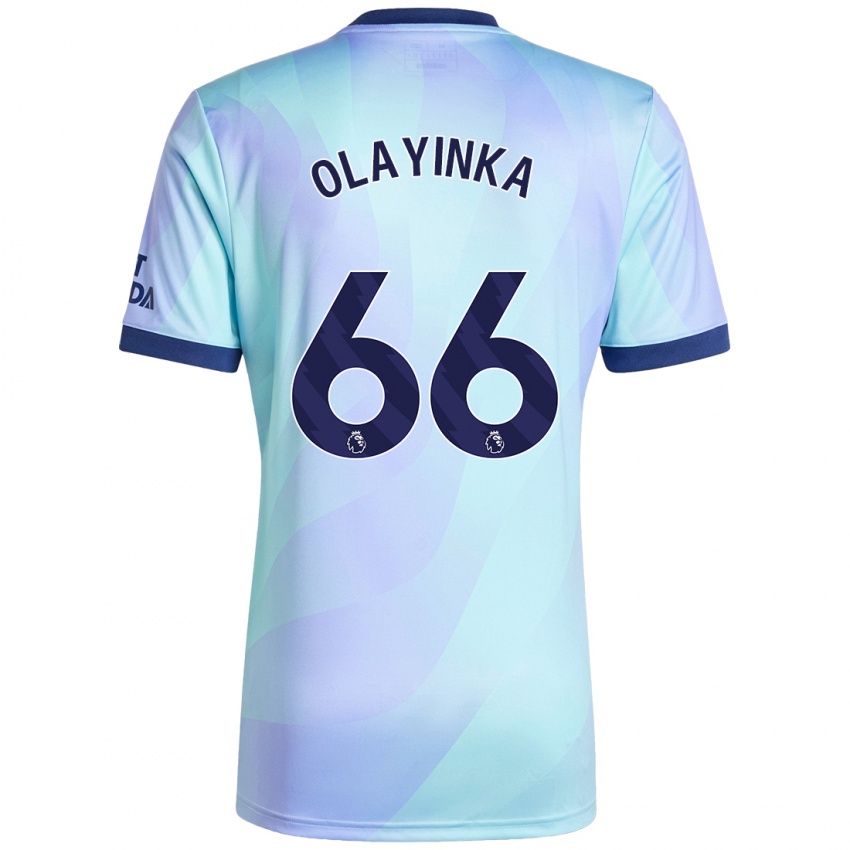 Gyermek James Olayinka #66 Aqua Harmadik Számú Jersey 2024/25 Mez Póló Ing