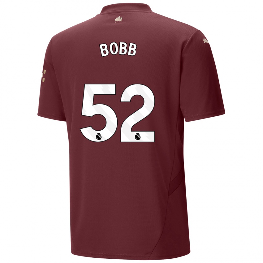 Gyermek Oscar Bobb #52 Gesztenyebarna Harmadik Számú Jersey 2024/25 Mez Póló Ing