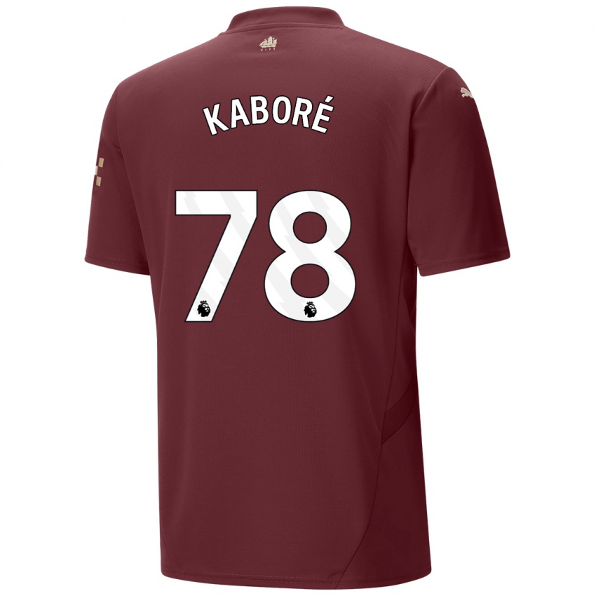 Gyermek Issa Kabore #78 Gesztenyebarna Harmadik Számú Jersey 2024/25 Mez Póló Ing