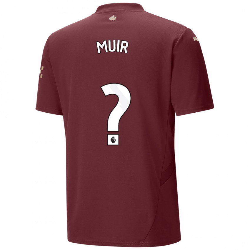 Gyermek Ashton Muir #0 Gesztenyebarna Harmadik Számú Jersey 2024/25 Mez Póló Ing