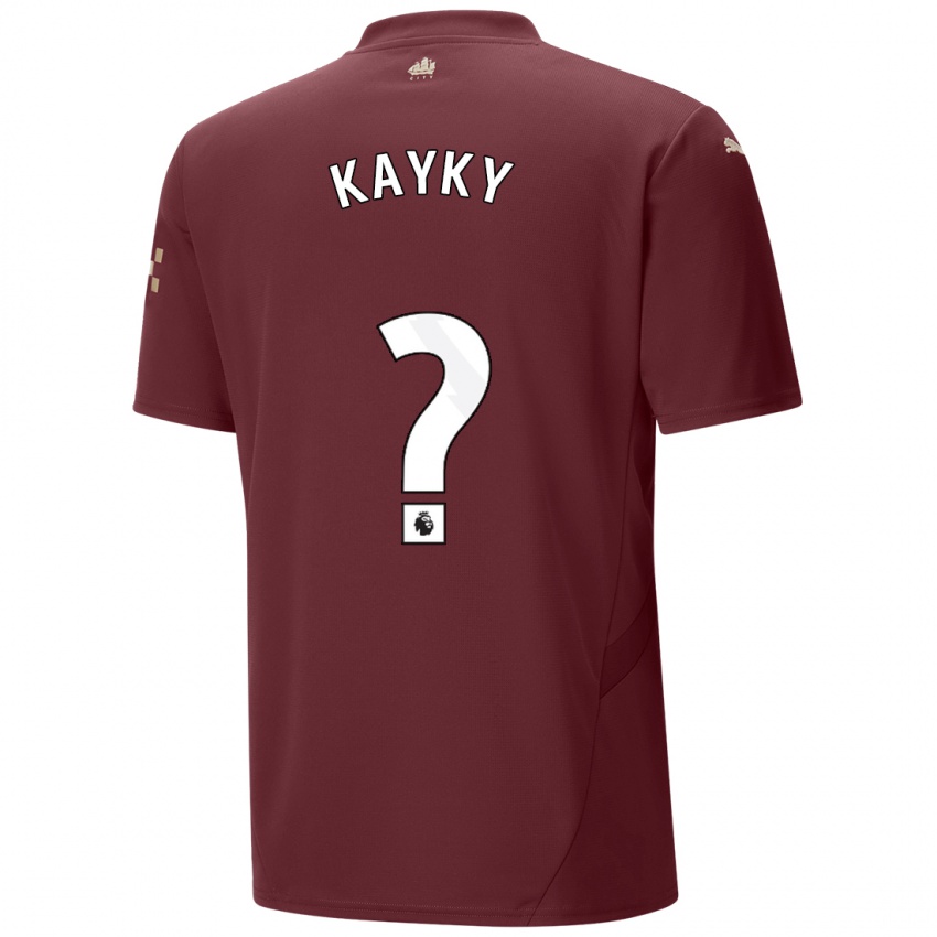 Gyermek Kayky #0 Gesztenyebarna Harmadik Számú Jersey 2024/25 Mez Póló Ing