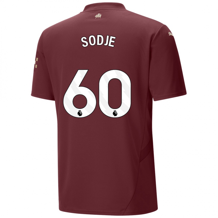 Gyermek Tai Sodje #60 Gesztenyebarna Harmadik Számú Jersey 2024/25 Mez Póló Ing