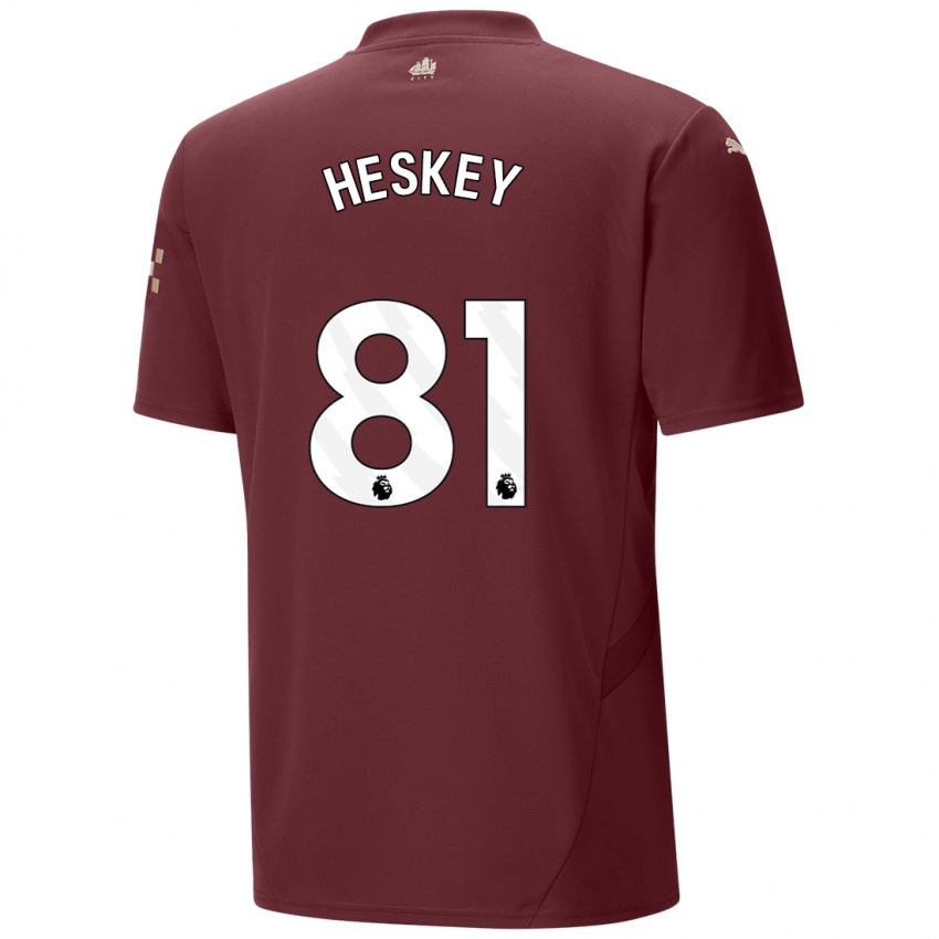 Gyermek Jaden Heskey #81 Gesztenyebarna Harmadik Számú Jersey 2024/25 Mez Póló Ing