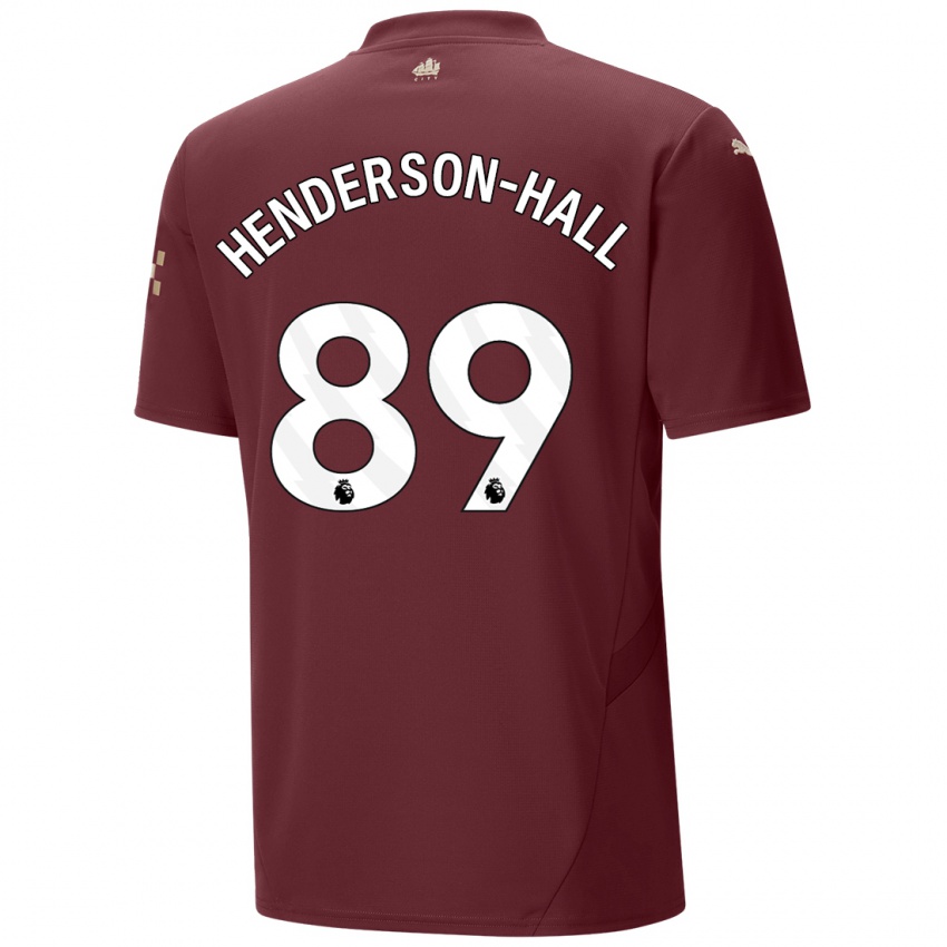 Gyermek Matty Henderson-Hall #89 Gesztenyebarna Harmadik Számú Jersey 2024/25 Mez Póló Ing