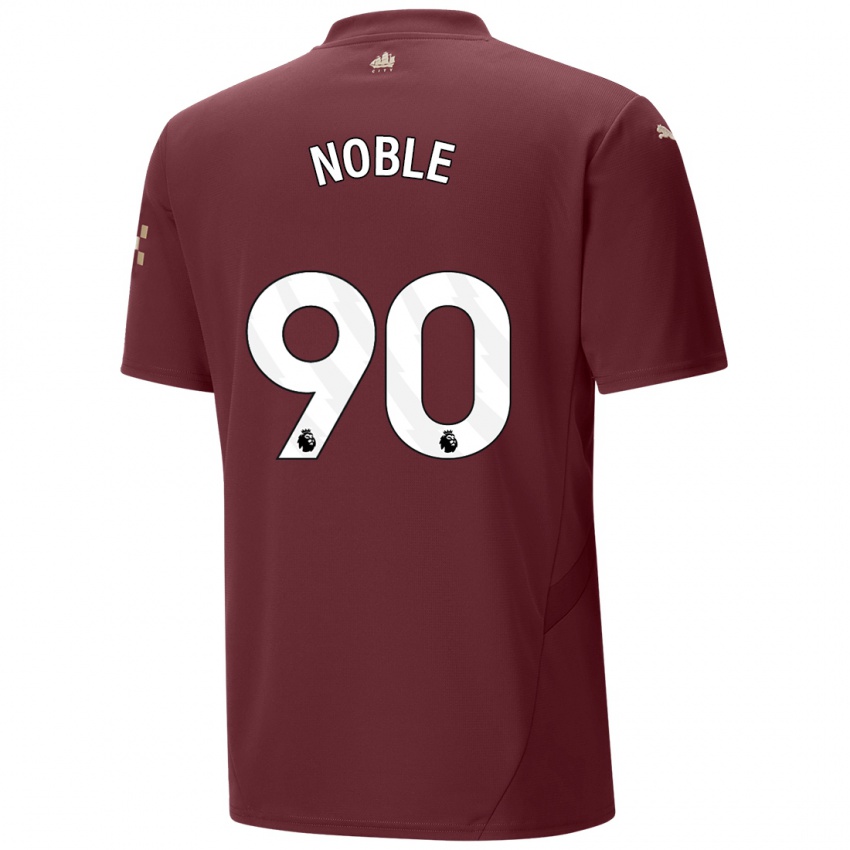 Gyermek Kian Noble #90 Gesztenyebarna Harmadik Számú Jersey 2024/25 Mez Póló Ing