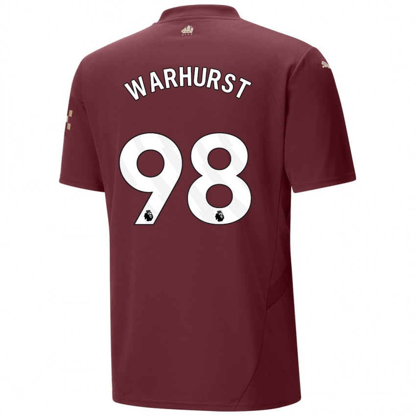 Gyermek Matthew Warhurst #98 Gesztenyebarna Harmadik Számú Jersey 2024/25 Mez Póló Ing