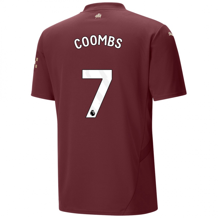 Gyermek Laura Coombs #7 Gesztenyebarna Harmadik Számú Jersey 2024/25 Mez Póló Ing