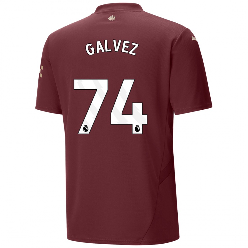 Gyermek Tomas Galvez #74 Gesztenyebarna Harmadik Számú Jersey 2024/25 Mez Póló Ing