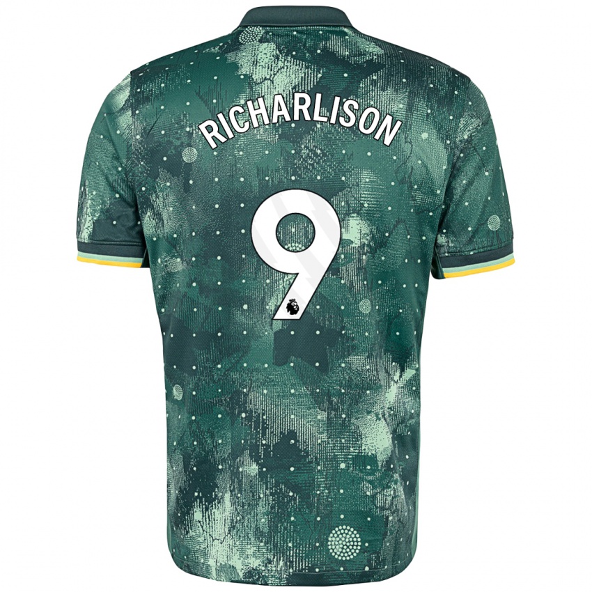 Gyermek Richarlison #9 Menta Zöld Harmadik Számú Jersey 2024/25 Mez Póló Ing