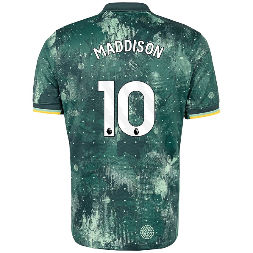 Gyermek James Maddison #10 Menta Zöld Harmadik Számú Jersey 2024/25 Mez Póló Ing