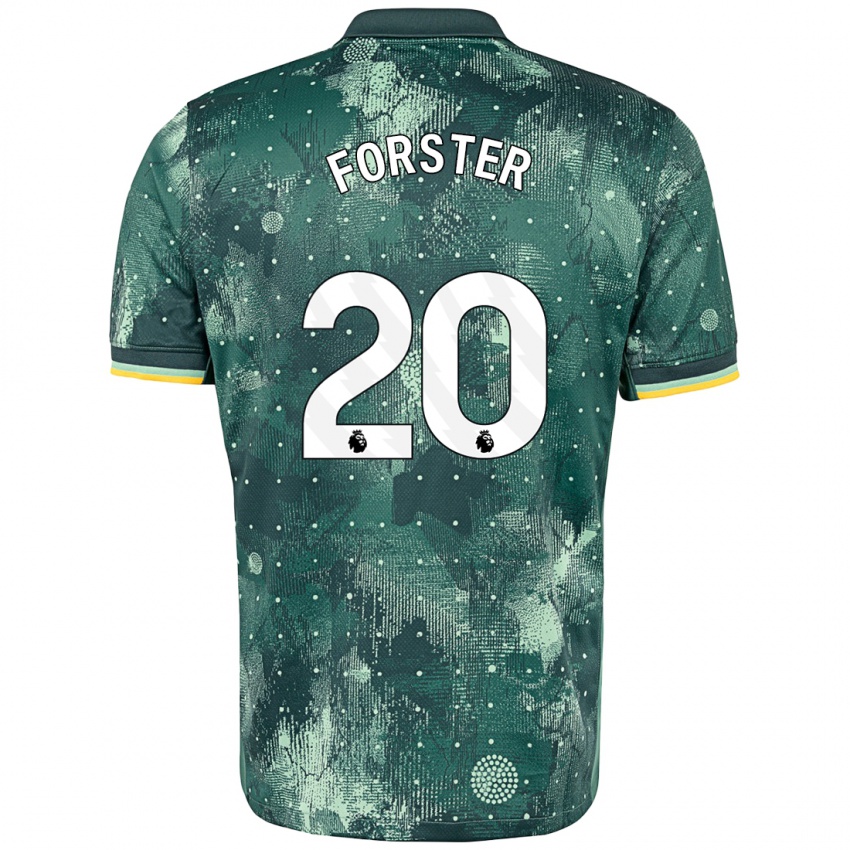 Gyermek Fraser Forster #20 Menta Zöld Harmadik Számú Jersey 2024/25 Mez Póló Ing