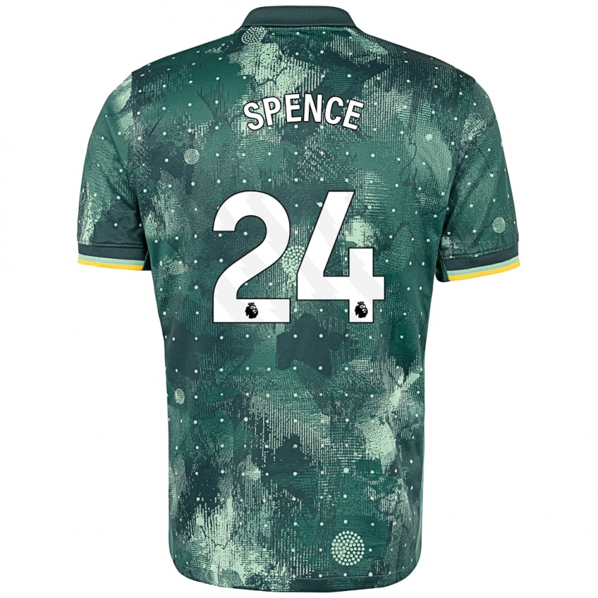 Gyermek Djed Spence #24 Menta Zöld Harmadik Számú Jersey 2024/25 Mez Póló Ing