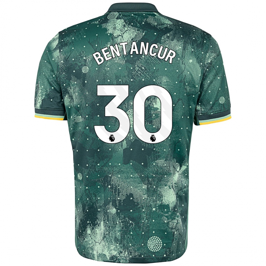 Gyermek Rodrigo Bentancur #30 Menta Zöld Harmadik Számú Jersey 2024/25 Mez Póló Ing