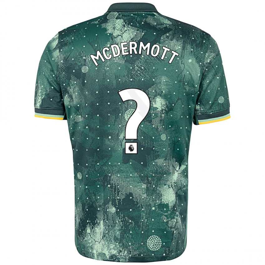 Gyermek Pele Arganese-Mcdermott #0 Menta Zöld Harmadik Számú Jersey 2024/25 Mez Póló Ing