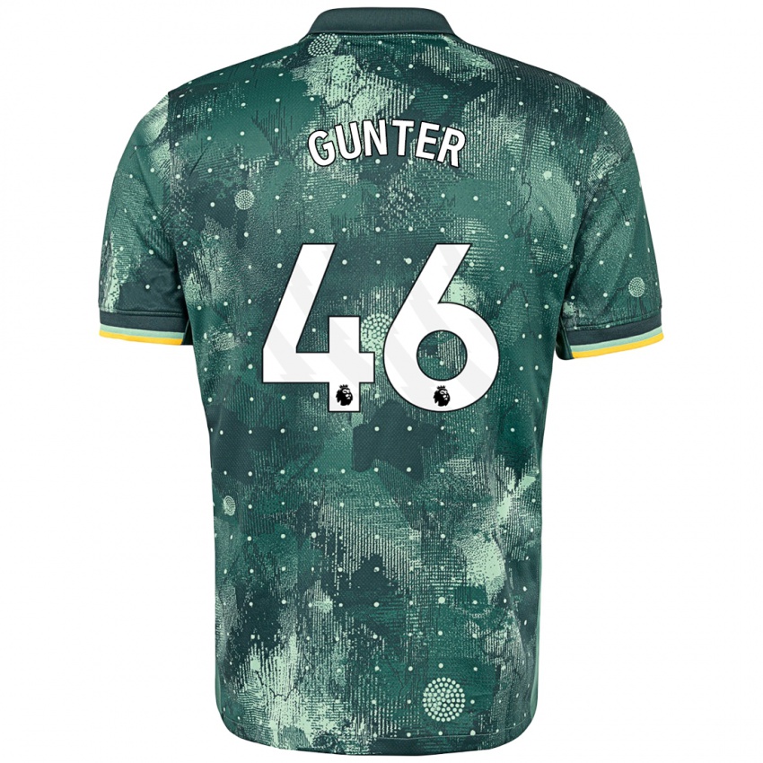 Gyermek Luca Gunter #46 Menta Zöld Harmadik Számú Jersey 2024/25 Mez Póló Ing