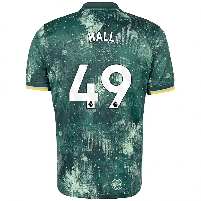 Gyermek Tyrese Hall #49 Menta Zöld Harmadik Számú Jersey 2024/25 Mez Póló Ing