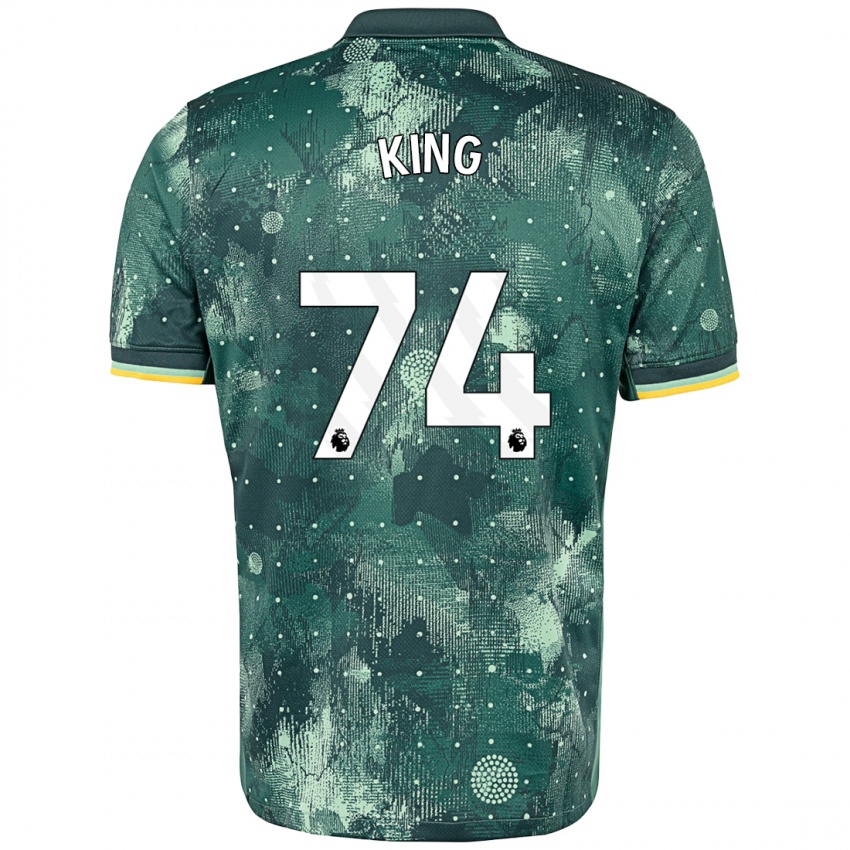 Gyermek Maeson King #74 Menta Zöld Harmadik Számú Jersey 2024/25 Mez Póló Ing