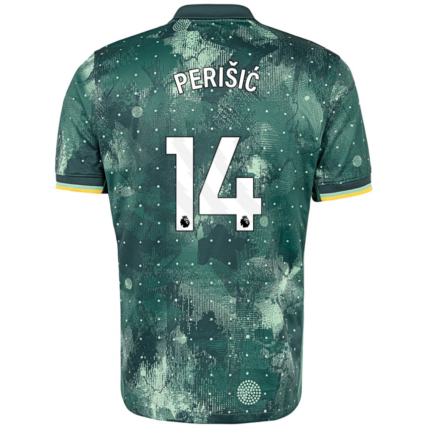 Gyermek Ivan Perisic #14 Menta Zöld Harmadik Számú Jersey 2024/25 Mez Póló Ing