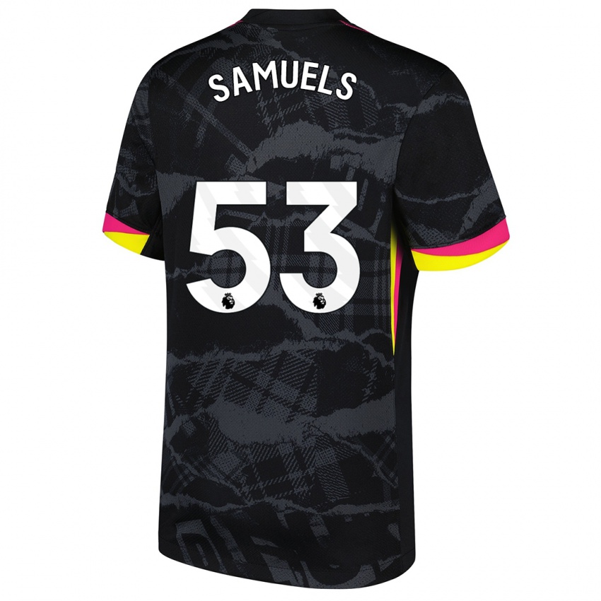 Gyermek Ishé Samuels-Smith #53 Fekete Rózsaszín Harmadik Számú Jersey 2024/25 Mez Póló Ing