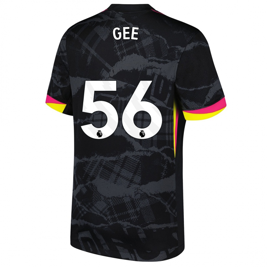 Gyermek Billy Gee #56 Fekete Rózsaszín Harmadik Számú Jersey 2024/25 Mez Póló Ing