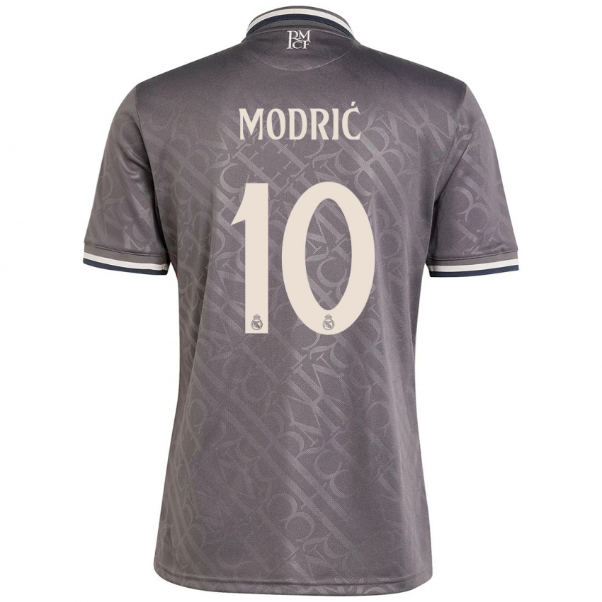 Gyermek Luka Modric #10 Faszén Harmadik Számú Jersey 2024/25 Mez Póló Ing