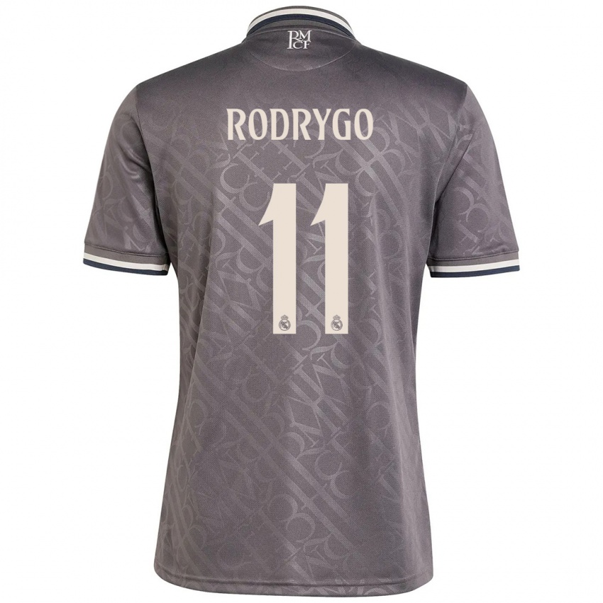 Gyermek Rodrygo #11 Faszén Harmadik Számú Jersey 2024/25 Mez Póló Ing