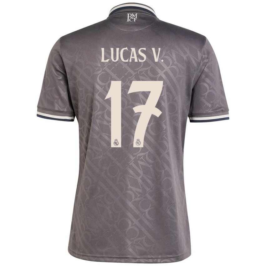 Gyermek Lucas Vazquez #17 Faszén Harmadik Számú Jersey 2024/25 Mez Póló Ing