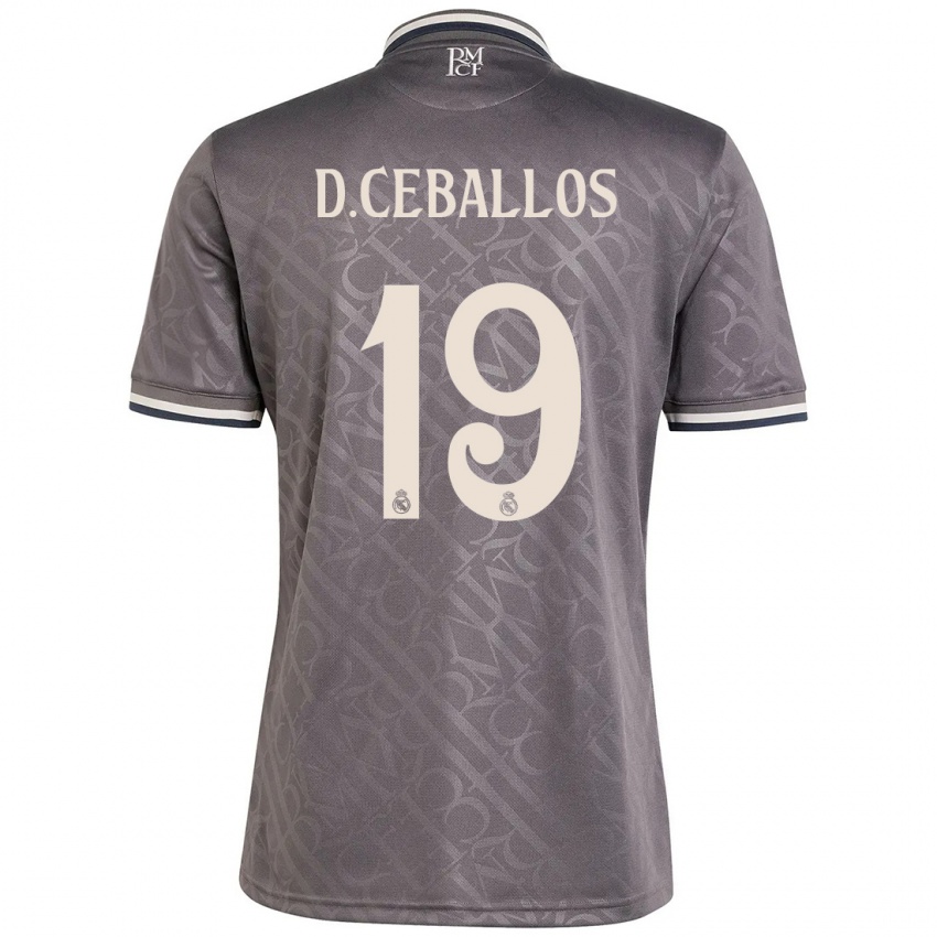 Gyermek Dani Ceballos #19 Faszén Harmadik Számú Jersey 2024/25 Mez Póló Ing