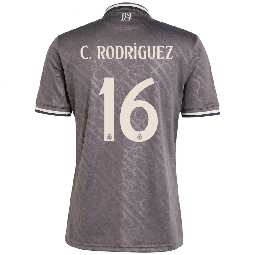 Gyermek Carlos Rodríguez #16 Faszén Harmadik Számú Jersey 2024/25 Mez Póló Ing