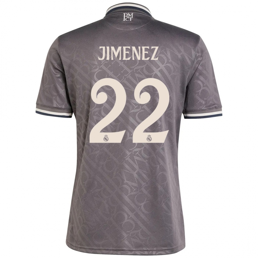 Gyermek David Jimenez #22 Faszén Harmadik Számú Jersey 2024/25 Mez Póló Ing