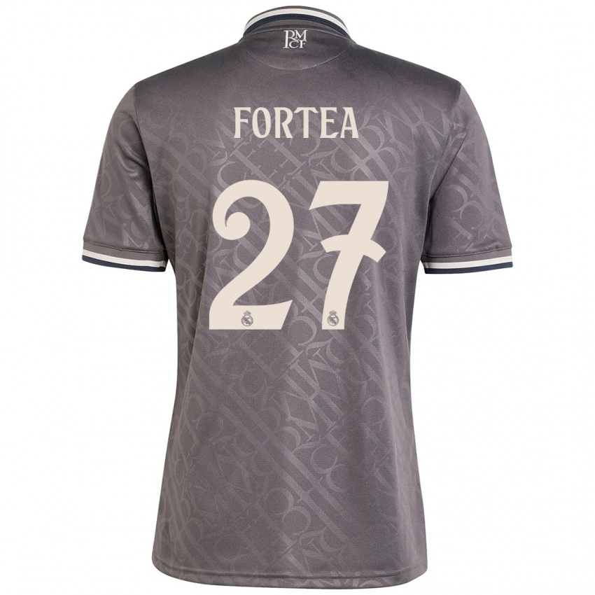 Gyermek Jesús Fortea #27 Faszén Harmadik Számú Jersey 2024/25 Mez Póló Ing