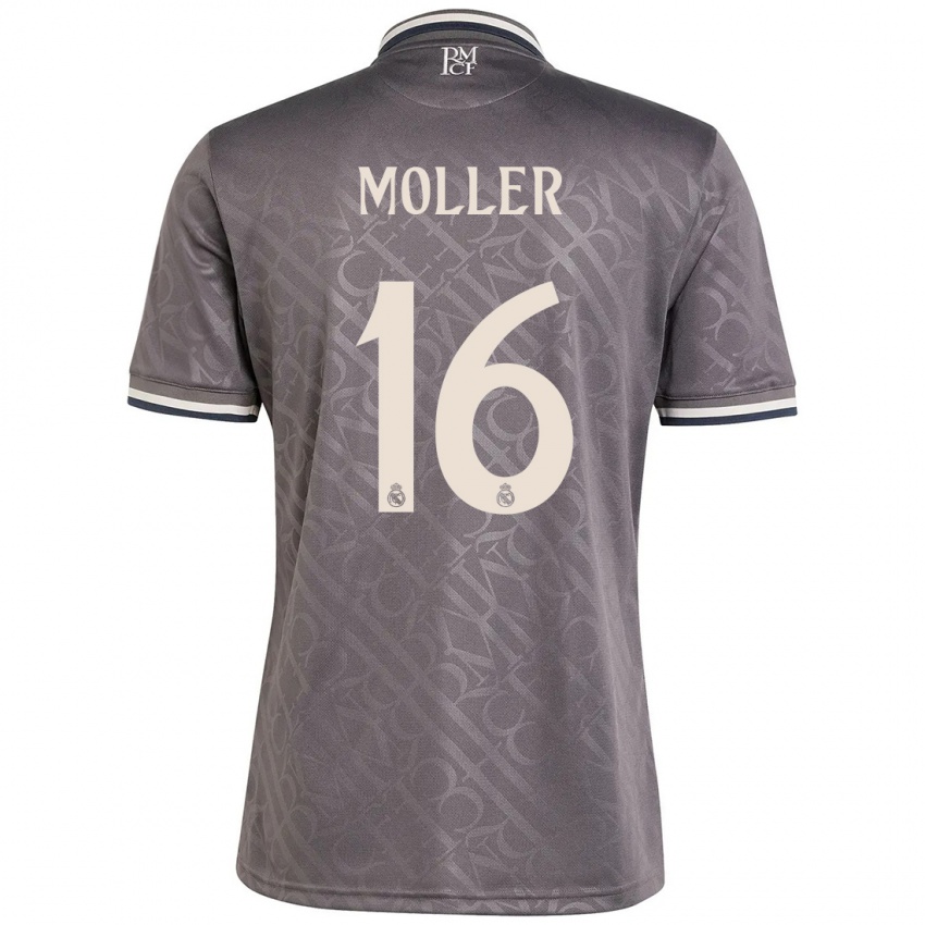 Gyermek Caroline Moller #16 Faszén Harmadik Számú Jersey 2024/25 Mez Póló Ing