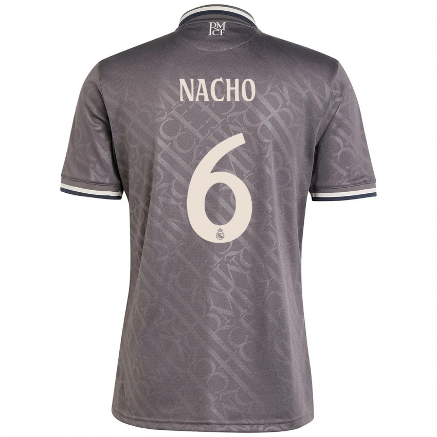 Gyermek Nacho Fernandez #6 Faszén Harmadik Számú Jersey 2024/25 Mez Póló Ing