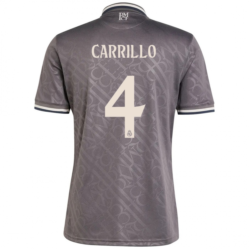 Gyermek Alvaro Carrillo #4 Faszén Harmadik Számú Jersey 2024/25 Mez Póló Ing