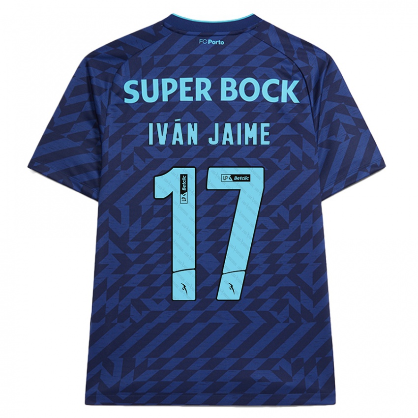 Gyermek Iván Jaime #17 Sötétkék Harmadik Számú Jersey 2024/25 Mez Póló Ing