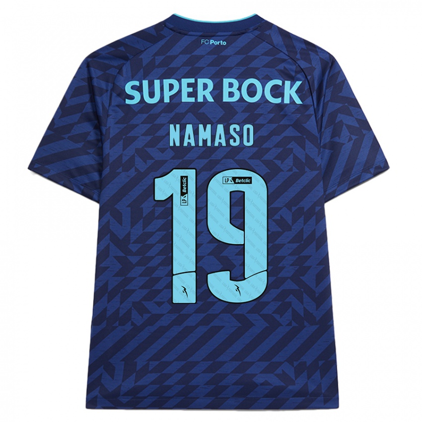 Gyermek Danny Namaso #19 Sötétkék Harmadik Számú Jersey 2024/25 Mez Póló Ing