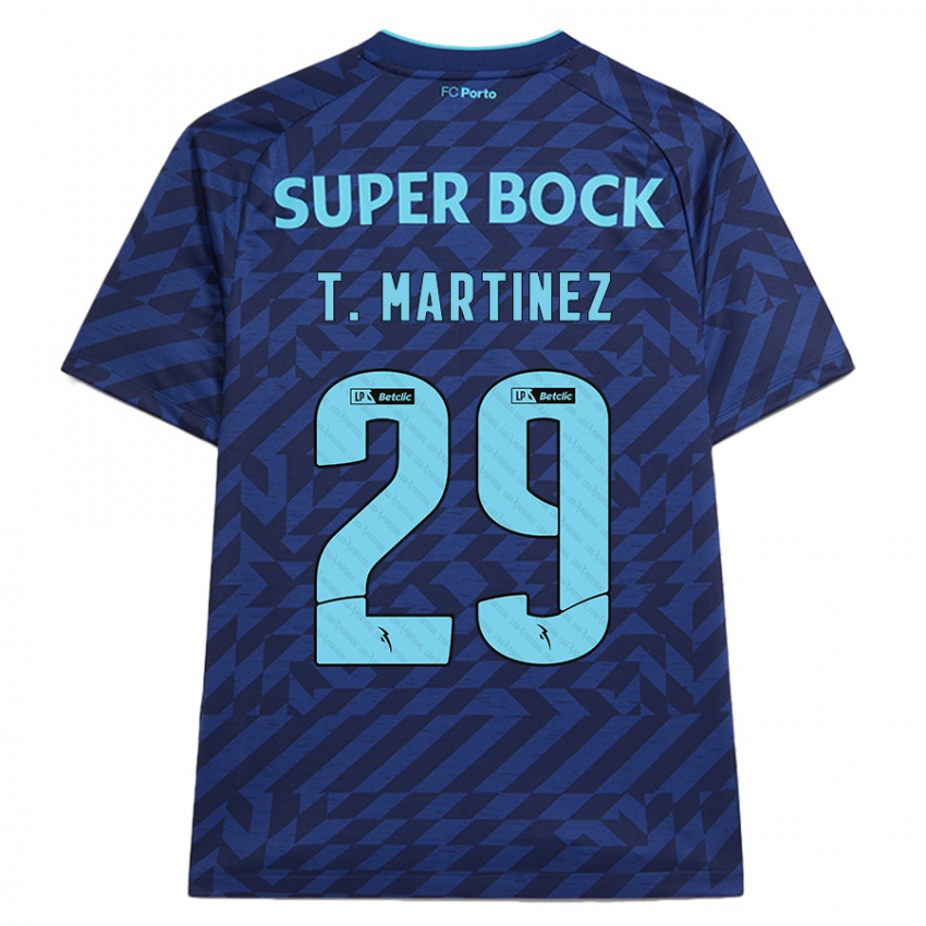 Gyermek Toni Martínez #29 Sötétkék Harmadik Számú Jersey 2024/25 Mez Póló Ing