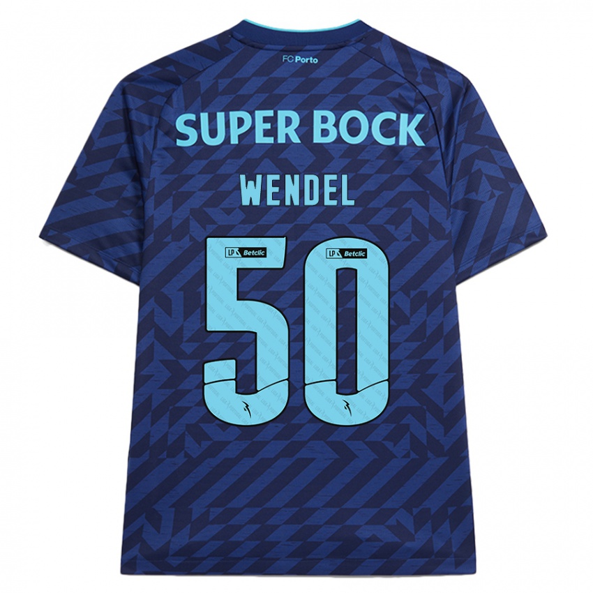 Gyermek Wendel #50 Sötétkék Harmadik Számú Jersey 2024/25 Mez Póló Ing