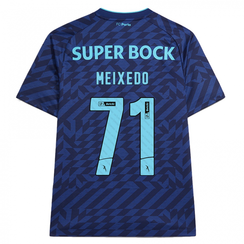 Gyermek Francisco Meixedo #71 Sötétkék Harmadik Számú Jersey 2024/25 Mez Póló Ing