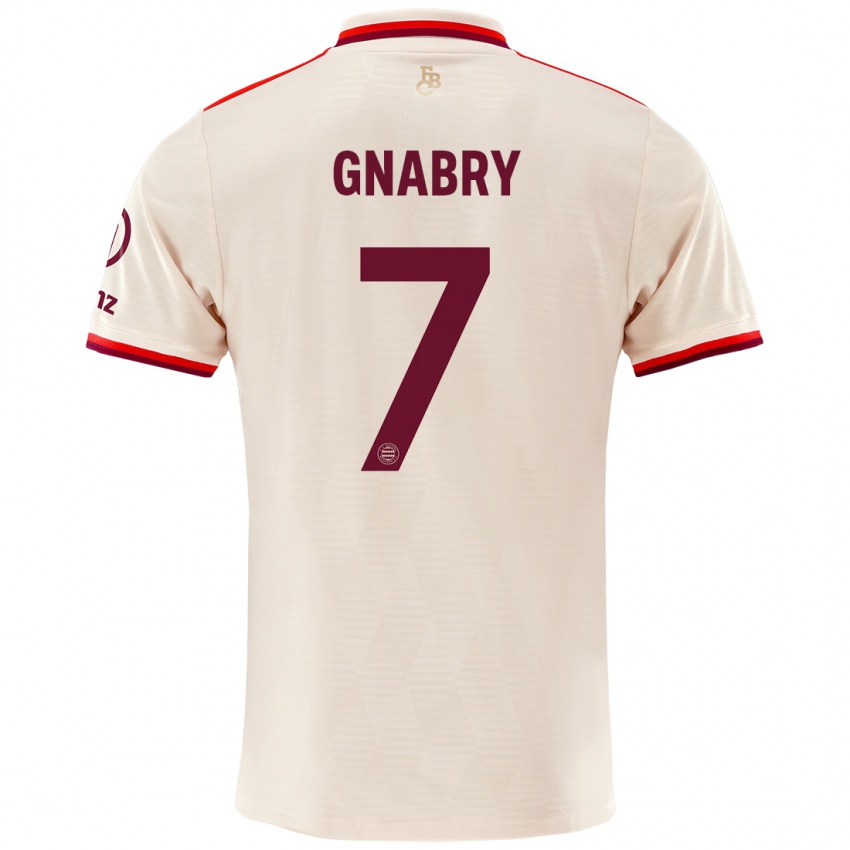 Gyermek Serge Gnabry #7 Vászon Harmadik Számú Jersey 2024/25 Mez Póló Ing