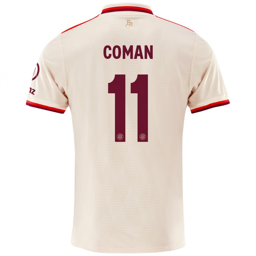 Gyermek Kingsley Coman #11 Vászon Harmadik Számú Jersey 2024/25 Mez Póló Ing