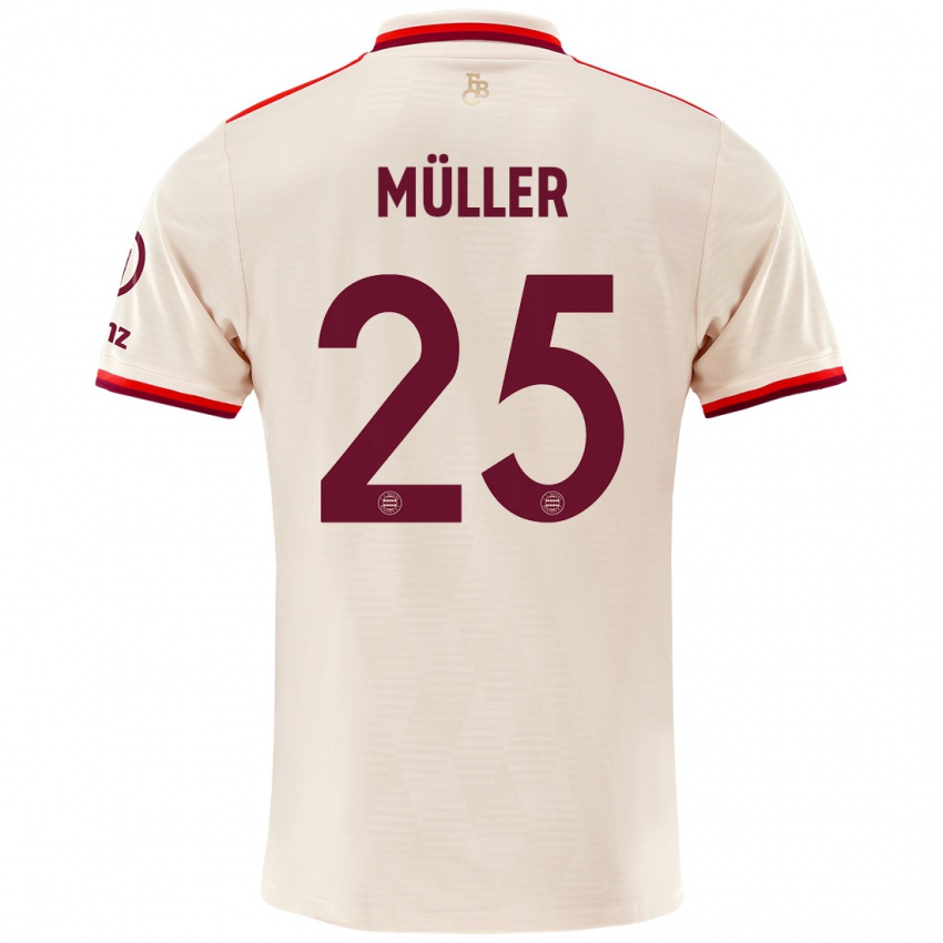 Gyermek Thomas Muller #25 Vászon Harmadik Számú Jersey 2024/25 Mez Póló Ing