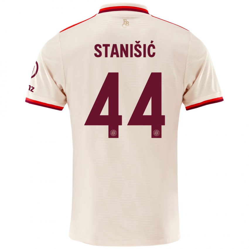 Gyermek Josip Stanisic #44 Vászon Harmadik Számú Jersey 2024/25 Mez Póló Ing