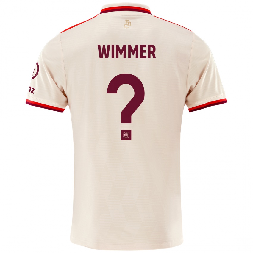 Gyermek Benedikt Wimmer #0 Vászon Harmadik Számú Jersey 2024/25 Mez Póló Ing