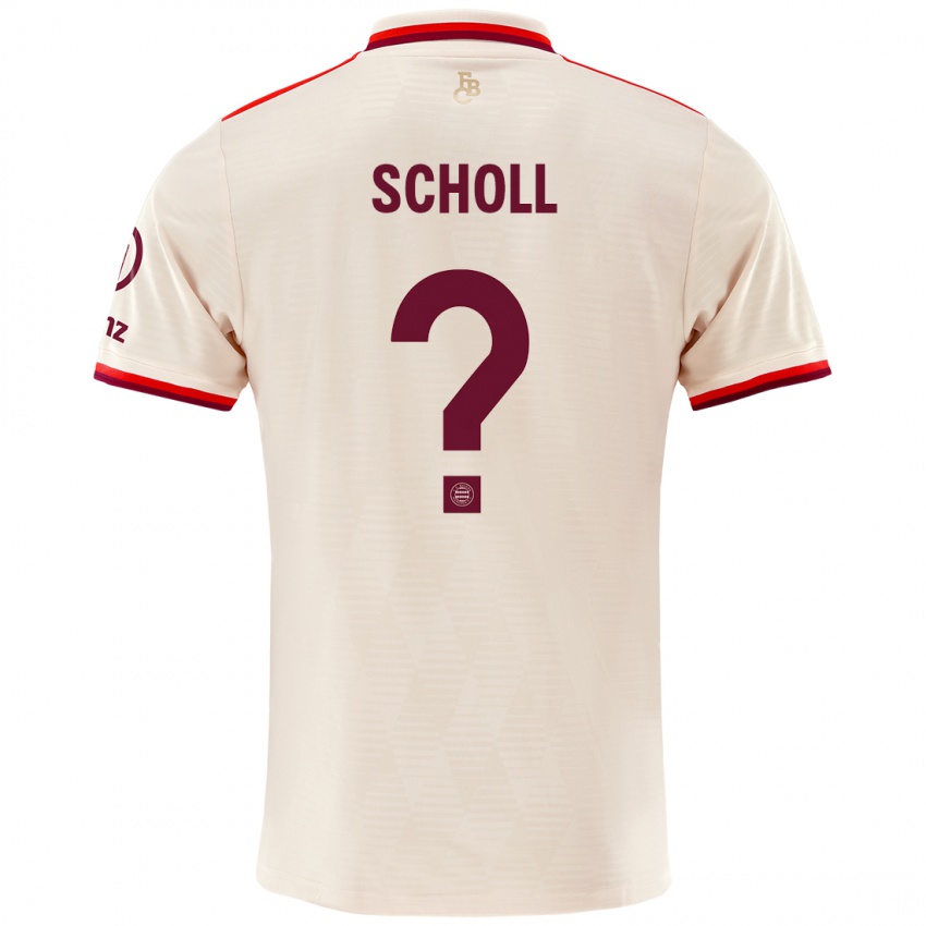 Gyermek Paul Scholl #0 Vászon Harmadik Számú Jersey 2024/25 Mez Póló Ing