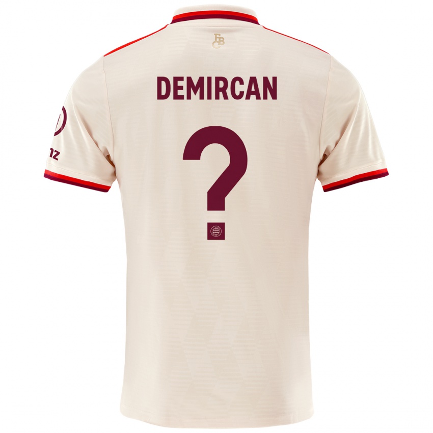 Gyermek Emirhan Demircan #0 Vászon Harmadik Számú Jersey 2024/25 Mez Póló Ing