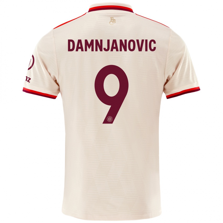 Gyermek Jovana Damnjanovic #9 Vászon Harmadik Számú Jersey 2024/25 Mez Póló Ing